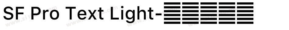 SF Pro Text Light字体转换